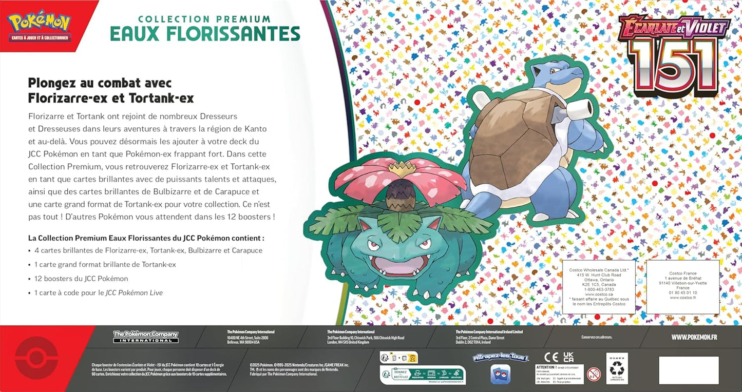 Collection Premium Pokémon – Eaux Florissantes (12 boosters + 5 cartes promo brillantes)
