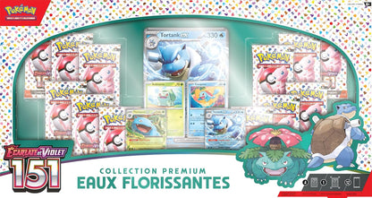 Collection Premium Pokémon – Eaux Florissantes (12 boosters + 5 cartes promo brillantes)