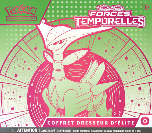 Coffret Dresseur d'Élite – Forces Temporelles Vert-de-Fer (9 boosters + Épine-de-Fer promo)