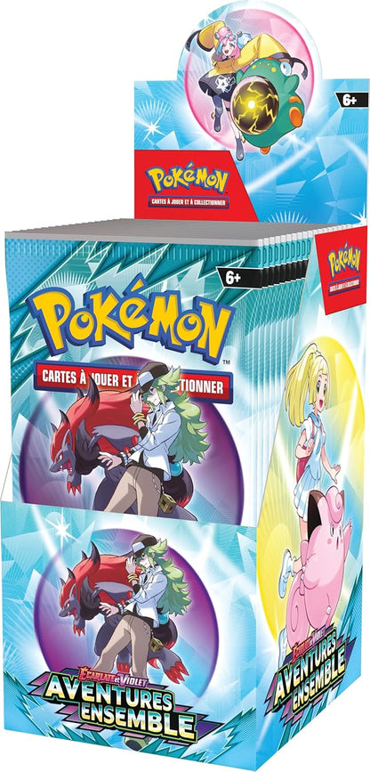 Pokémon – Présentoir de 18 Boosters Écarlate et Violet : Aventures Ensemble