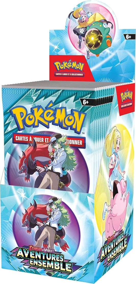 Pokémon – Présentoir de 18 Boosters Écarlate et Violet : Aventures Ensemble